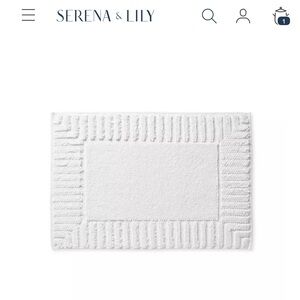 Serena and Lily Elegant White Bath Mat